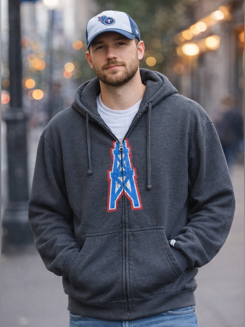 Tennessee Titans STARTER Full-Zip Up Hoodie